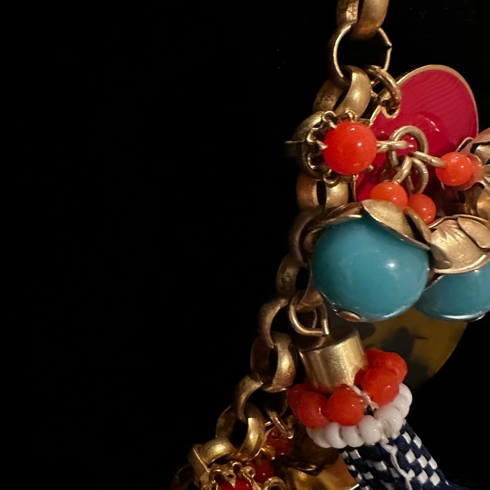 J. Crew Gold and Navy Tassel Necklace - Picture 8 of 12